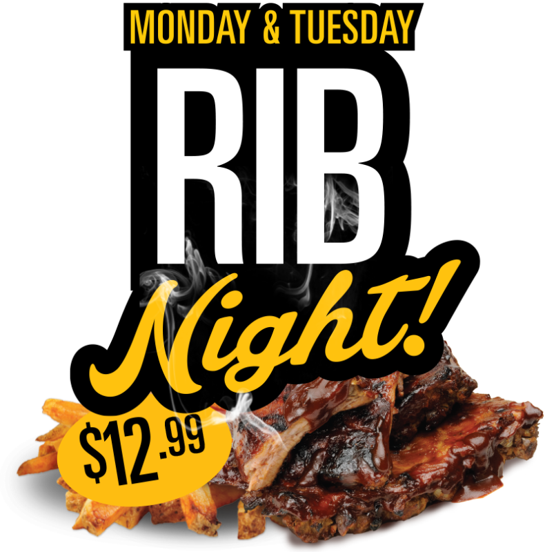 Monday & Tuesday Rib Night 12.99