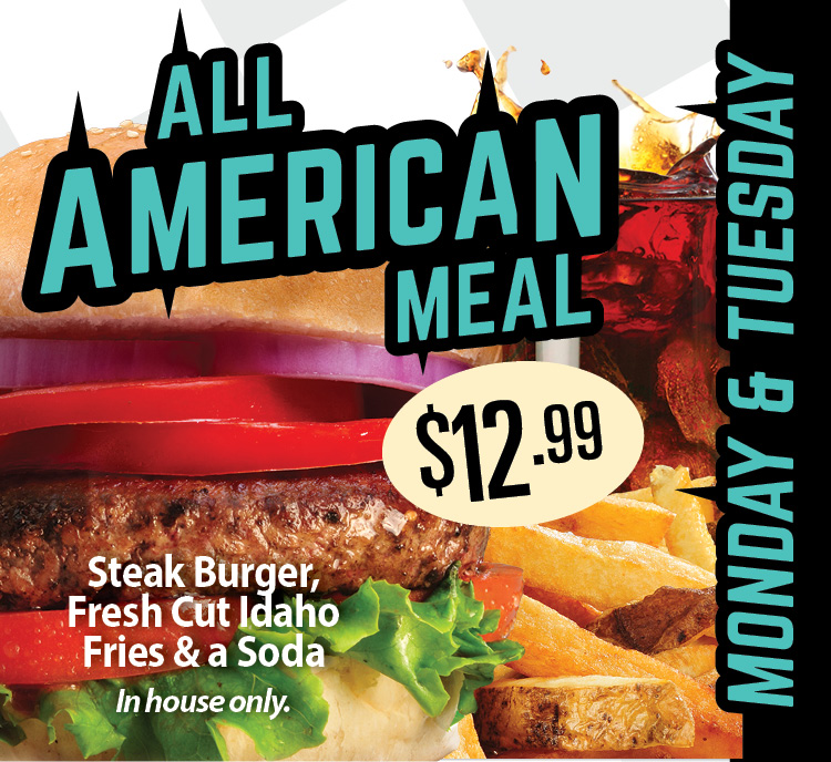All American Meal for $12.99