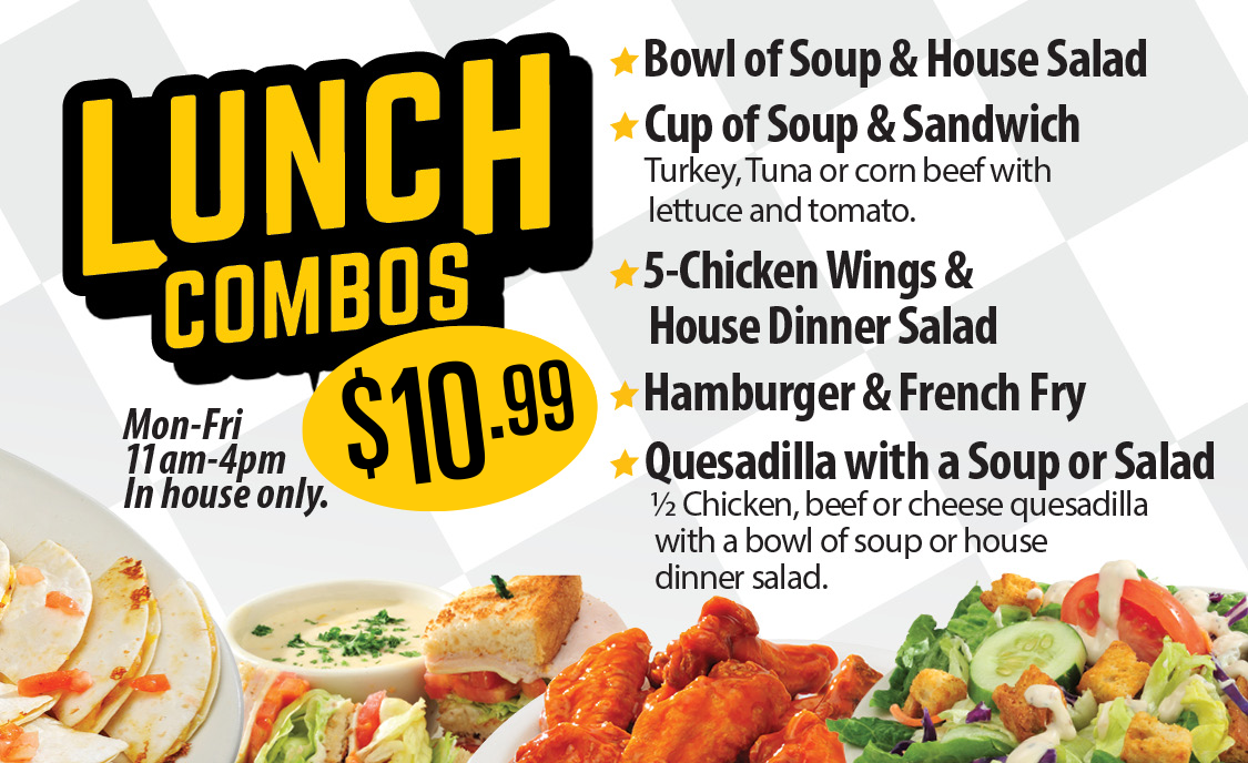Lunch Combos for $10.99